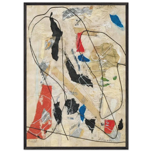Number 236 - Abstract Expressionism - Anne Ryan 70x100 cm / 28x40 inches Framed Art Print – Black Wooden Frame