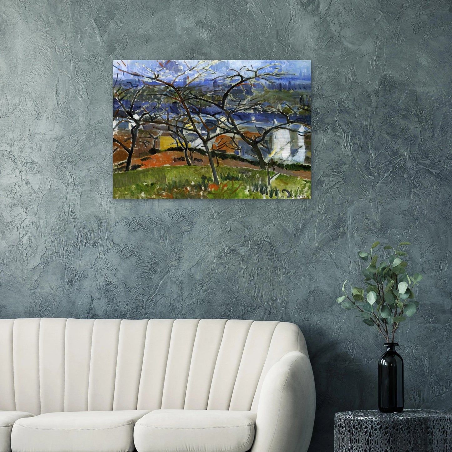 LANDSCAPE NEAR CHATOU 1904 - Andre Derain Brushed Aluminum Print - 70x100 cm / 28x40 inches | Andre Derain Aluminum Print | Andre Derain Prints