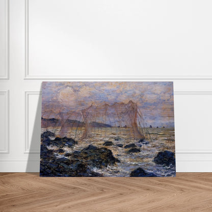 The Nets - claude monet Brushed Aluminum Print - 70x100 cm / 28x40 inches | claude monet Aluminum Print | claude monet Prints