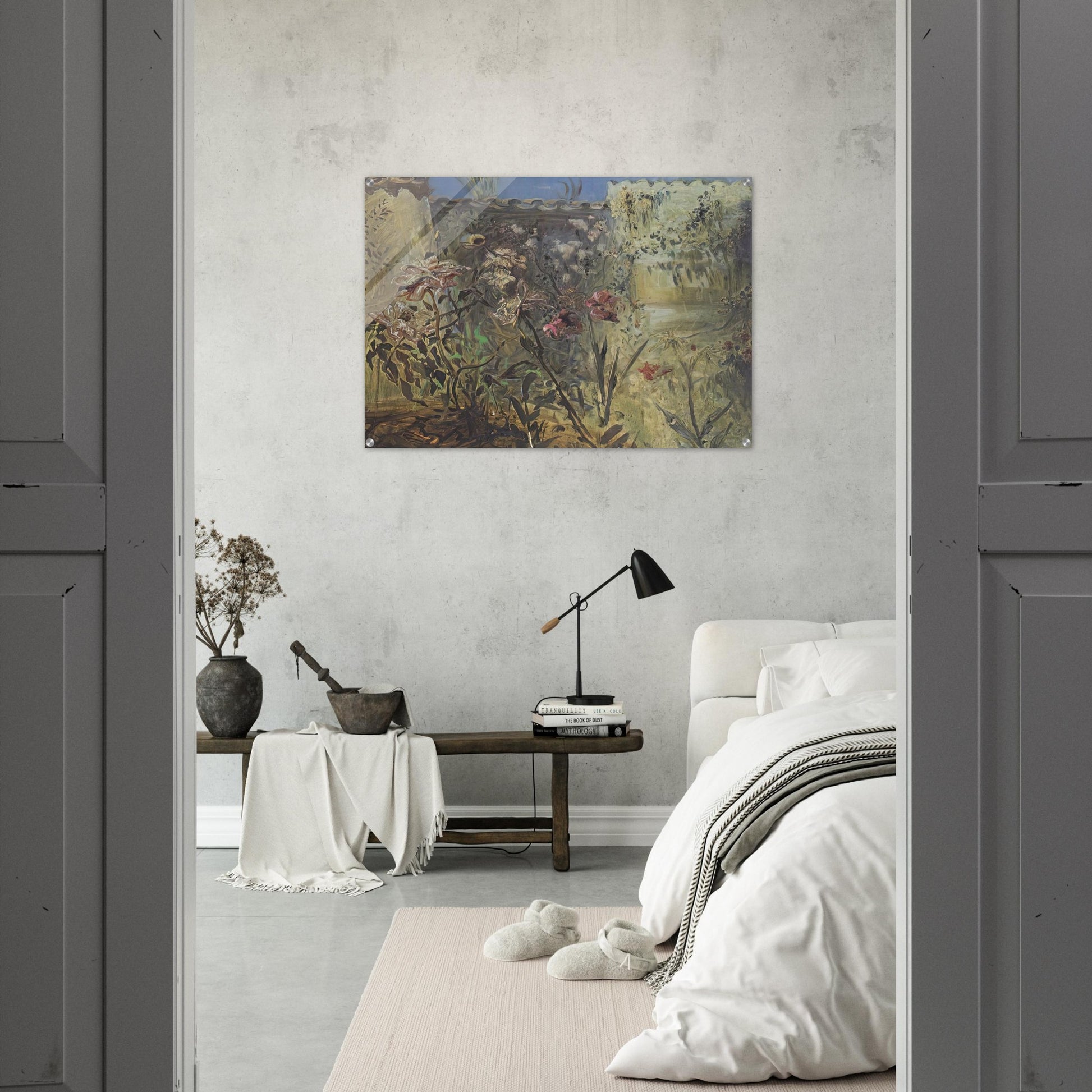 THE PATIO OF PORT LLIGAT - Salvador Dali Acrylic Print - 70x100 cm / 28x40″ inches