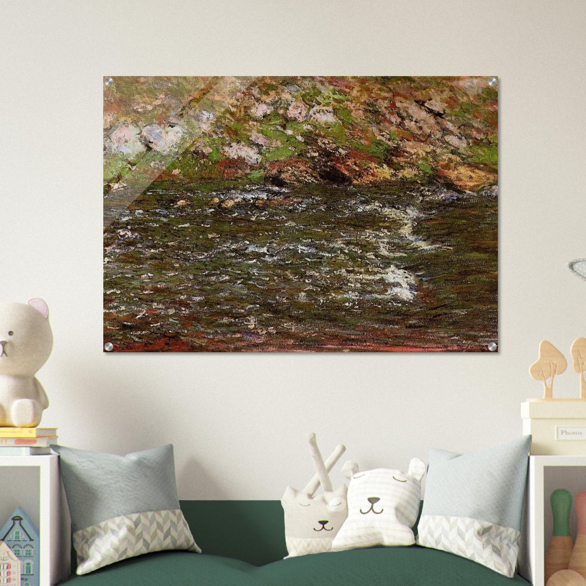 Torrent of the Petite Creuse at Fresselines - claude monet Acrylic Print - 70x100 cm / 28x40″ inches