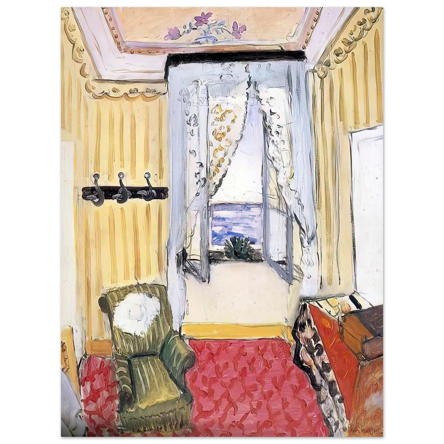 Henri Matisse - MY ROOM AT THE BEAU RIVAGE 1918  75x100 cm / 30x40inches Fine Art Poster