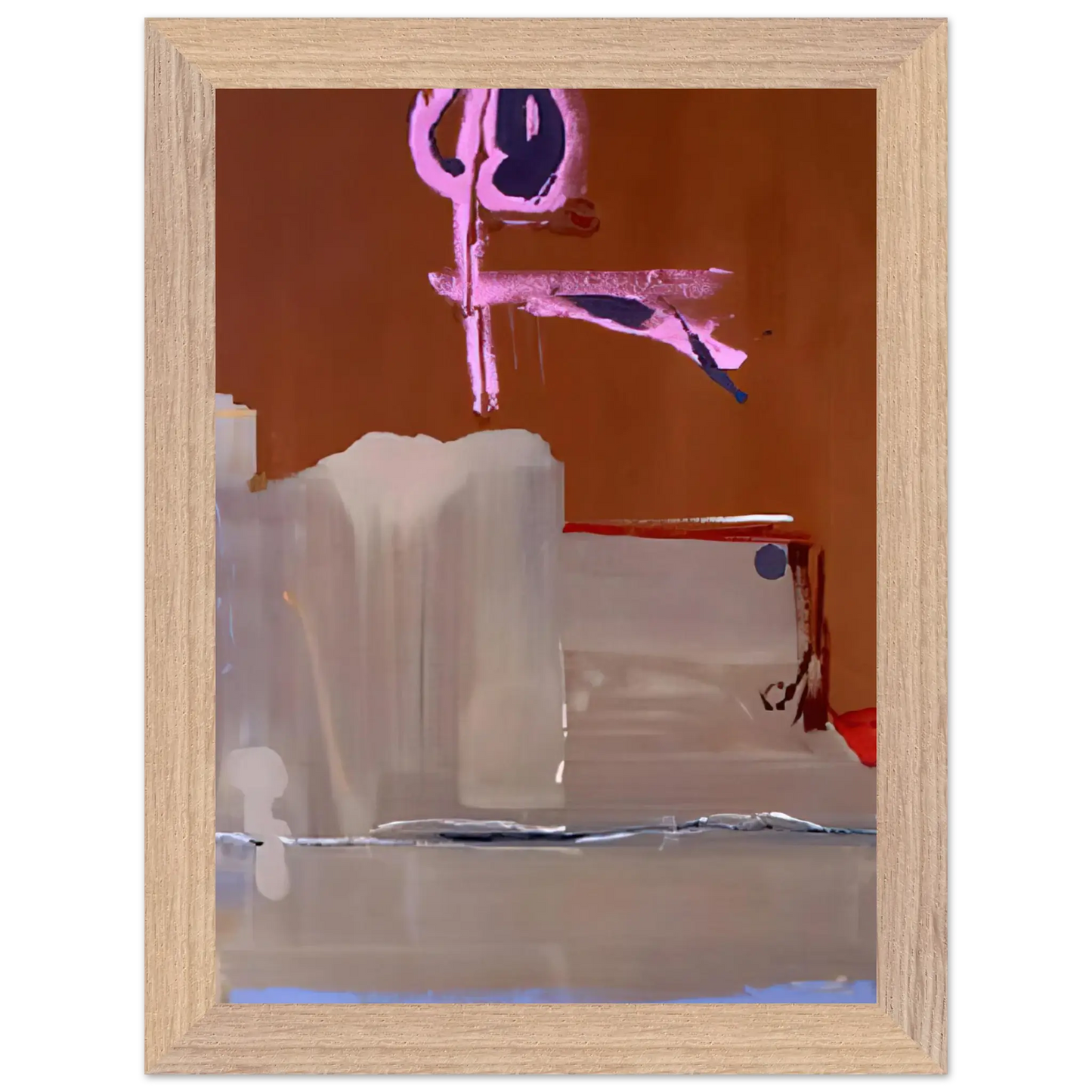 Helen Frankenthaler - Captain s Watch - 1986 Wall art - A3 (29.7 x 42  cm) - Premium Wooden Framed Poster With Fine Art Paper - Wood frame