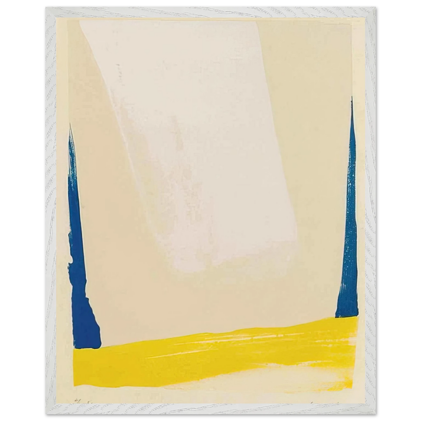 Helen Frankenthaler - White Portal - 1967 Wall art - A3 (29.7 x 42  cm) - Fine Art Poster-canvas - -