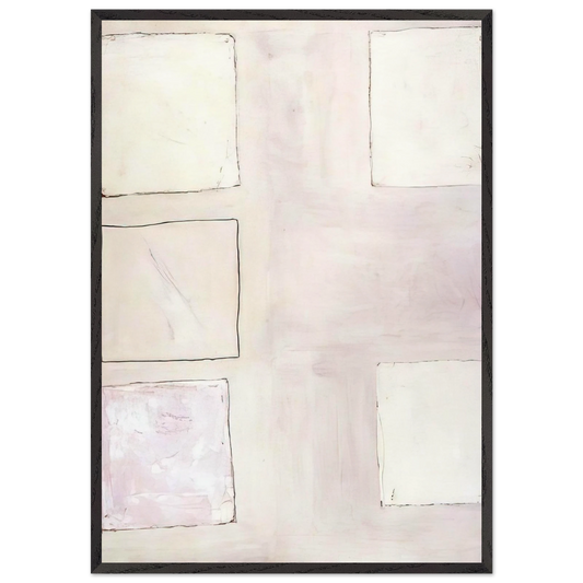 Full House - 1963 - William Scott 70x100 cm / 28x40 inches Framed Art Print – Black Wooden Frame