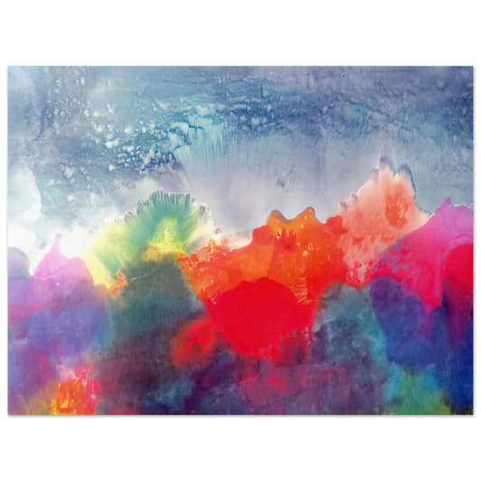 Ronnie Landfield - Nightfall - 1994  75x100 cm / 30x40inches Fine Art Poster