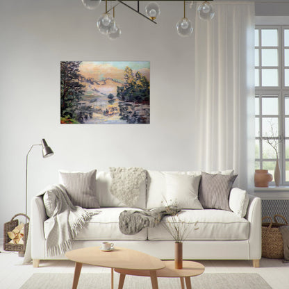 Landscape of Creuse - 1897 - Armand Guillaumin Brushed Aluminum Print - 70x100 cm / 28x40 inches | Armand Guillaumin Aluminum Print | Armand Guillaumin Prints
