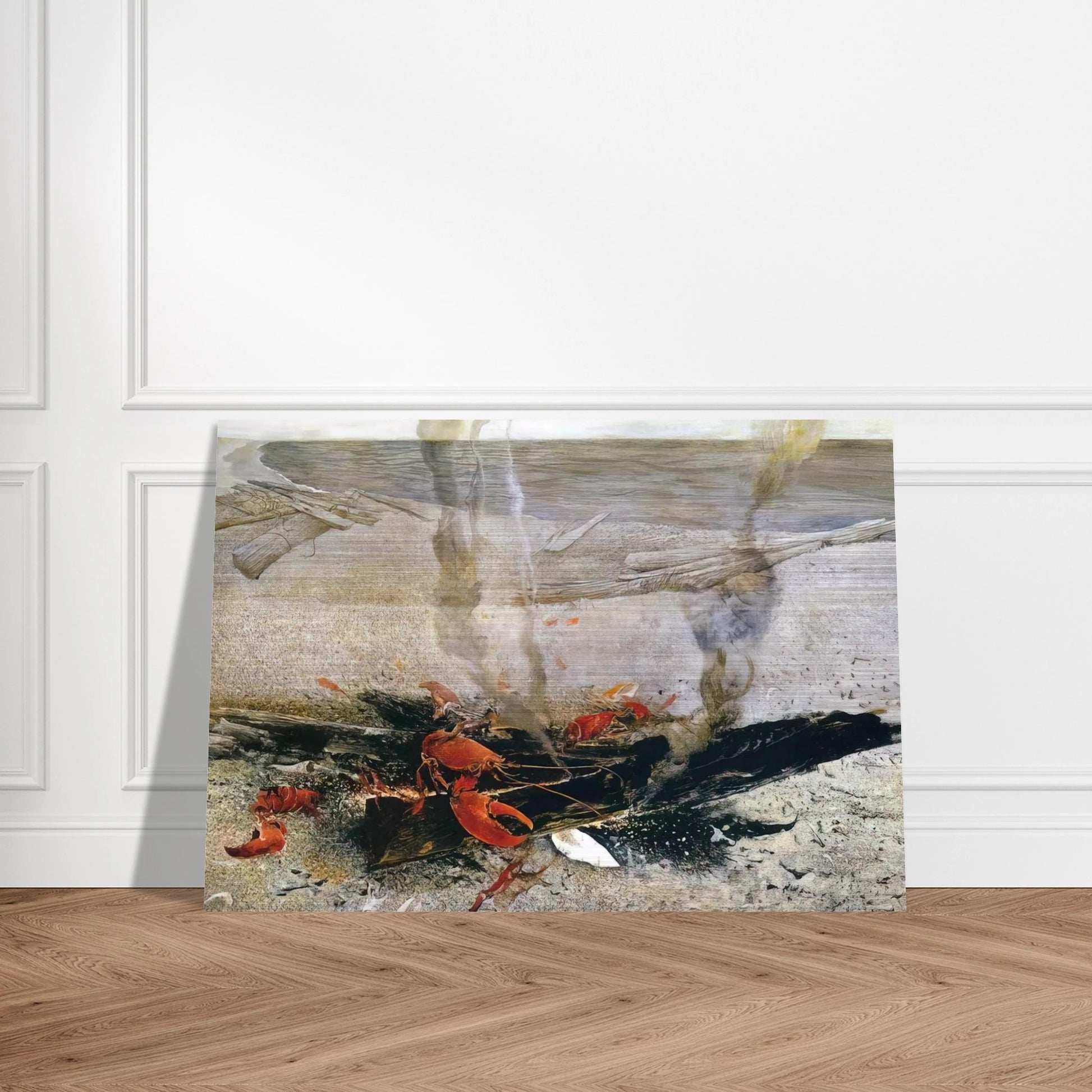 EMBERS 2000 - Andrew Wyeth Brushed Aluminum Print - 70x100 cm / 28x40 inches | Andrew Wyeth Aluminum Print | Andrew Wyeth Prints