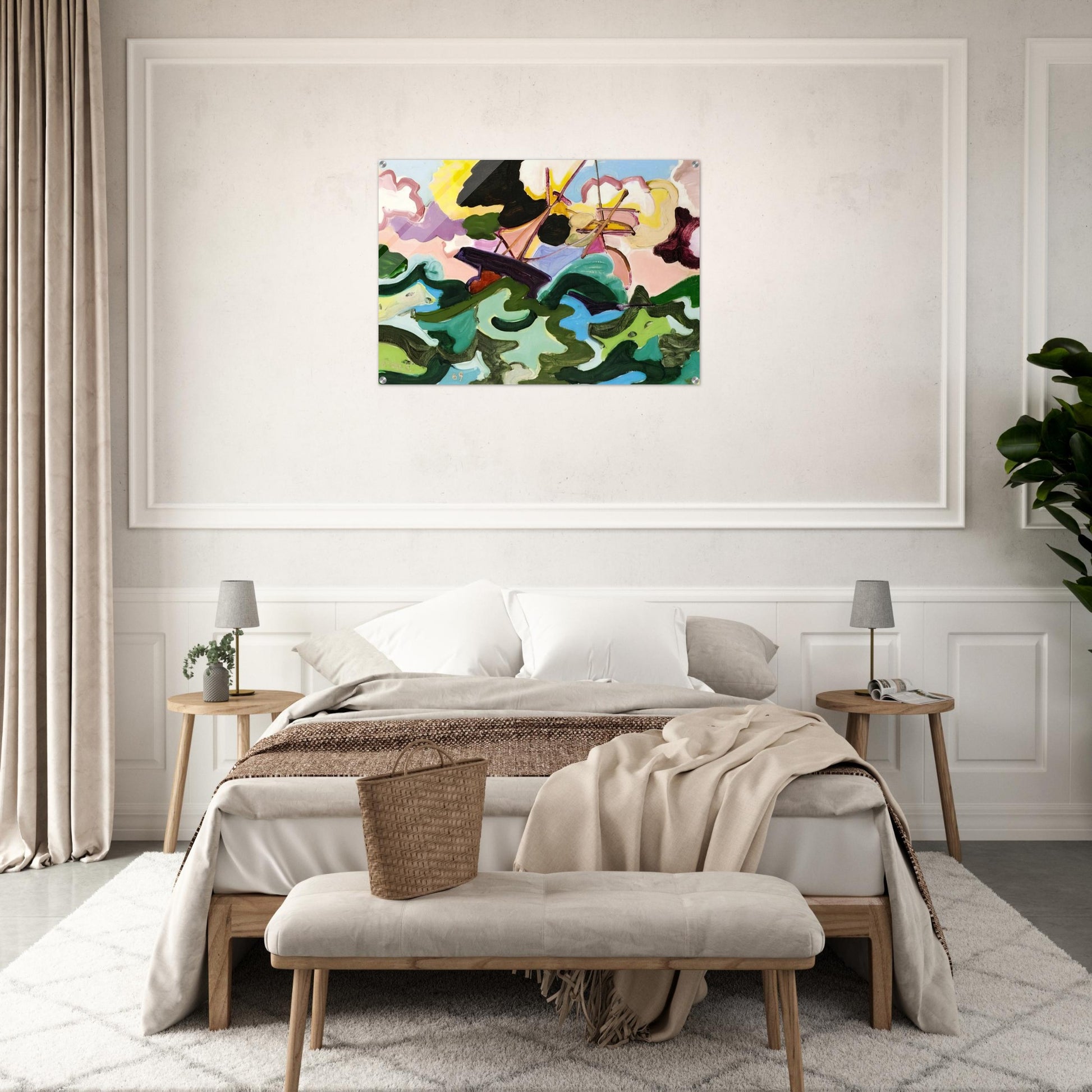 En fuite - Fauvism, Tachisme - Charles Lapicque Acrylic Print - 70x100 cm / 28x40″ inches | Charles Lapicque Wall Art | Charles Lapicque Prints