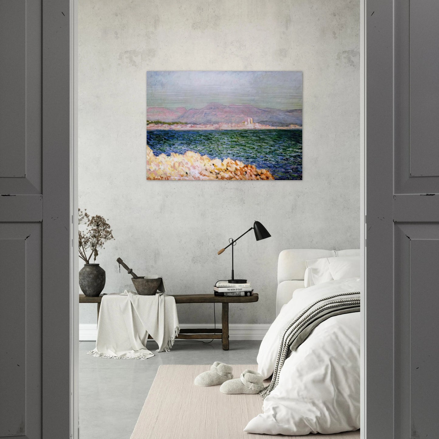 The Gulf of Antibes - claude monet Brushed Aluminum Print - 70x100 cm / 28x40 inches | claude monet Aluminum Print | claude monet Prints