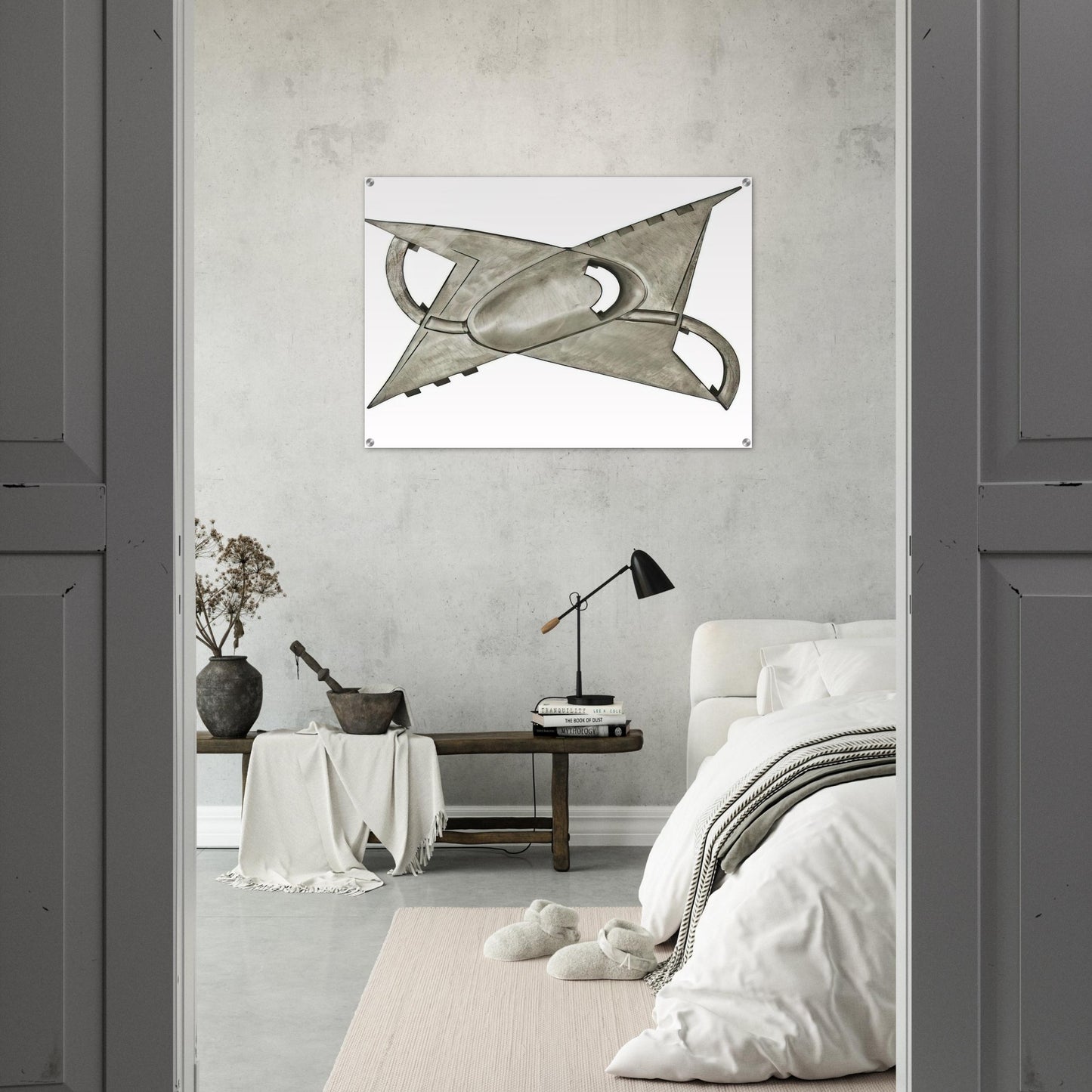 A partir d'un centre concave - Kinetic Art - Gyula Kosice Acrylic Print - 70x100 cm / 28x40″ inches