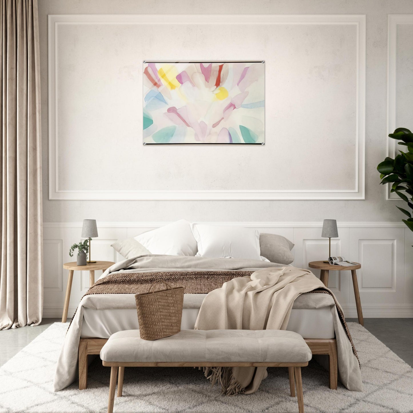 Music of the Jaguar - Alice Baber Acrylic Print - 70x100 cm / 28x40″ inches