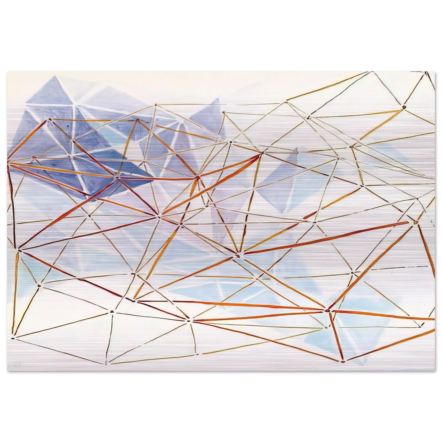 Untitled - 1980 - Gego Brushed Aluminum Print - 70x100 cm / 28x40 inches | Gego Aluminum Print | Gego Prints