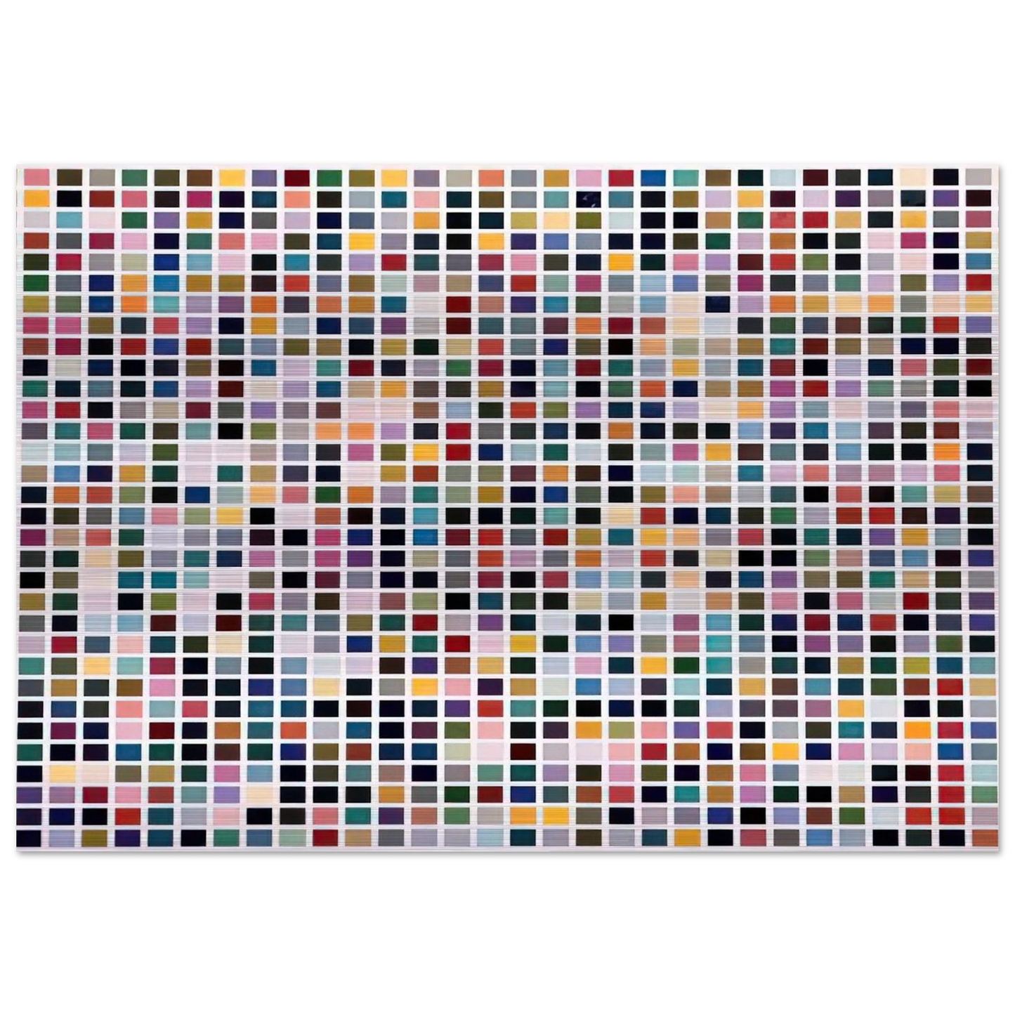 1024 COLOURS 1973 - Gerhard Richter Brushed Aluminum Print - 70x100 cm / 28x40 inches | Gerhard Richter Aluminum Print | Gerhard Richter Prints
