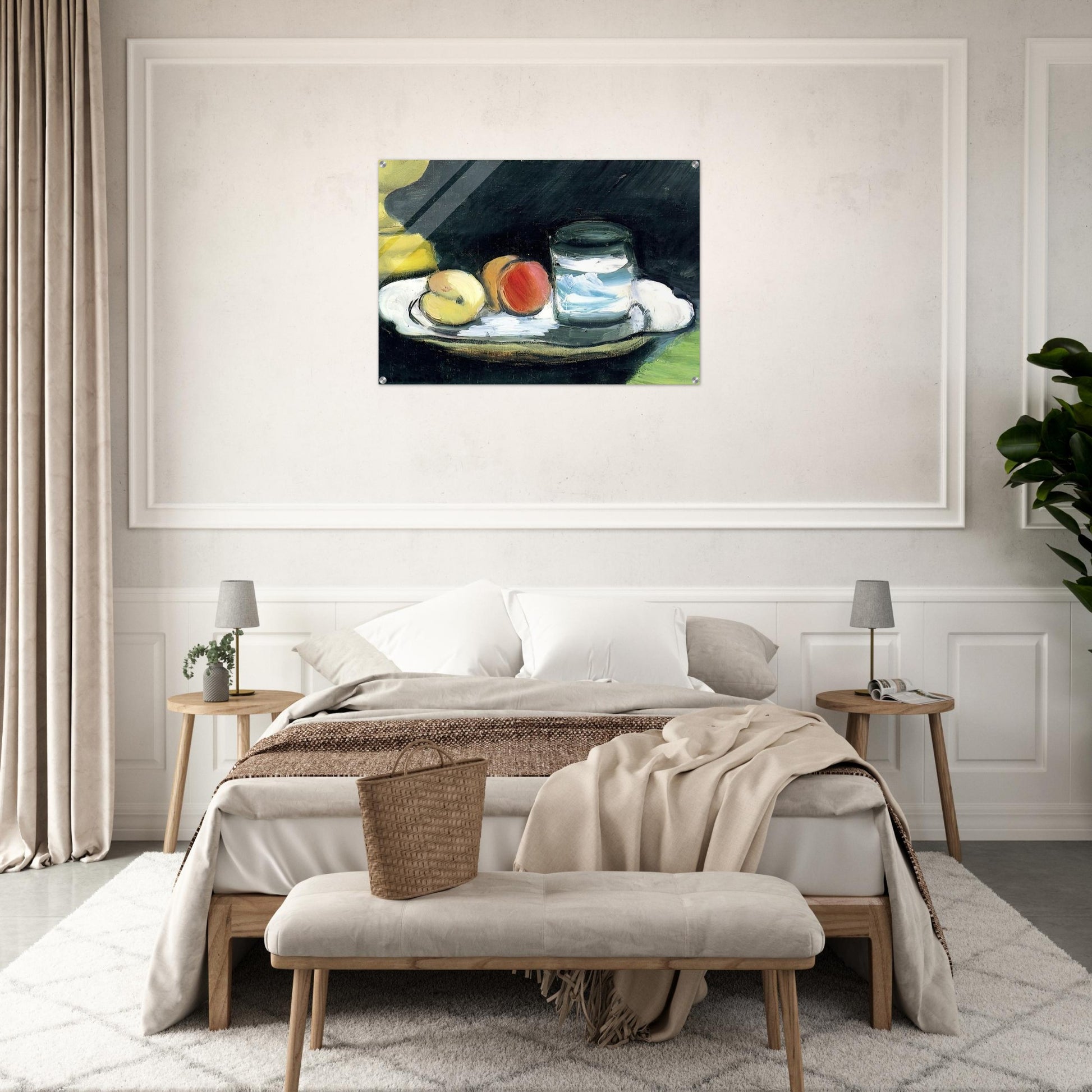 STILL LIFE PEACHES AND GLASS 1916 - Henri Matisse Acrylic Print - 70x100 cm / 28x40″ inches