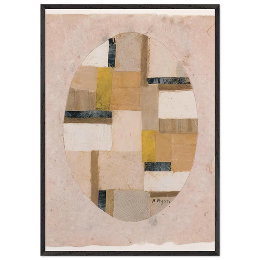 Number 456 - Abstract Expressionism - Anne Ryan 70x100 cm / 28x40 inches Framed Art Print – Black Wooden Frame