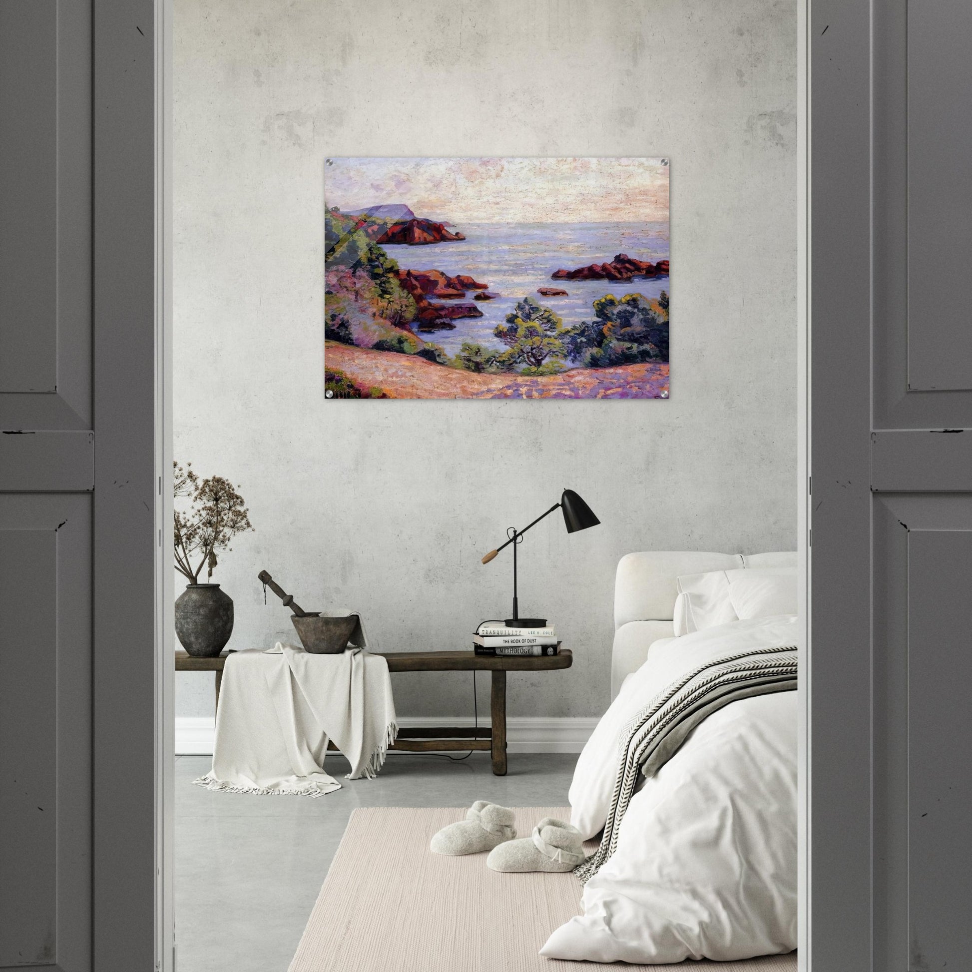 Paysage du Midi - 1905 - Armand Guillaumin Acrylic Print - 70x100 cm / 28x40″ inches | Armand Guillaumin Wall Art | Armand Guillaumin Prints