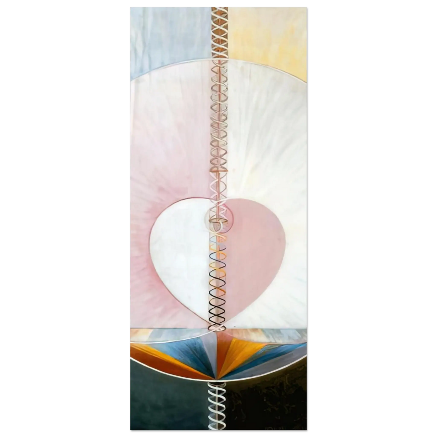 Hilma af Klint - WHAT A HUMAN BEING IS 1910 Wall art - 40x40 cm / 16x16 Inches - Fine Art Poster - -