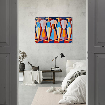 Stage II - 1958 - Karl Benjamin Acrylic Print - 70x100 cm / 28x40″ inches | Karl Benjamin Wall Art | Karl Benjamin Prints