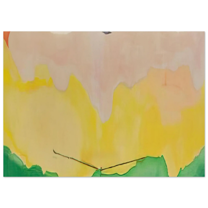 Helen Frankenthaler - Boulevard - 1973 Wall art - 13x18 cm / 5x7 Inches - Premium Wooden Framed Poster With Fine Art Paper - Black frame