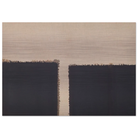 Burnt Umber  Ultramarine - 2004 - Yun Hyong-keun Brushed Aluminum Print - 70x100 cm / 28x40 inches | Yun Hyong-keun Aluminum Print | Yun Hyong-keun Prints