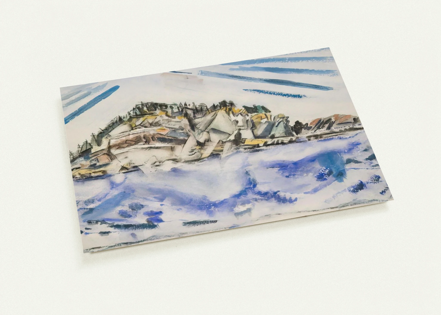 Island Ship’s Stern - 1934 By John Marin Pack of 10 Post Cards | John Marin Post Cards | A6 (10.5 x 14.8 cm) - 4.1 x 5.8 inches