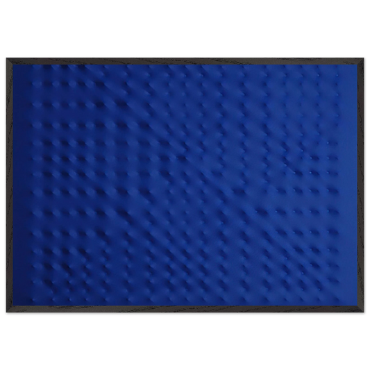 Untitled - 2009 N2 - Enrico Castellani 70x100 cm / 28x40 inches Framed Art Print – Black Wooden Frame