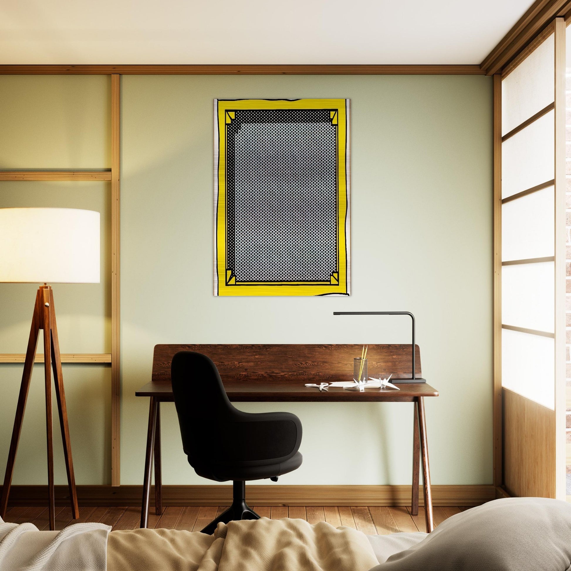 STRETCHER FRAME - Roy Lichtenstein Brushed Aluminum Print - 70x100 cm / 28x40 inches | Roy Lichtenstein Aluminum Print | Roy Lichtenstein Prints