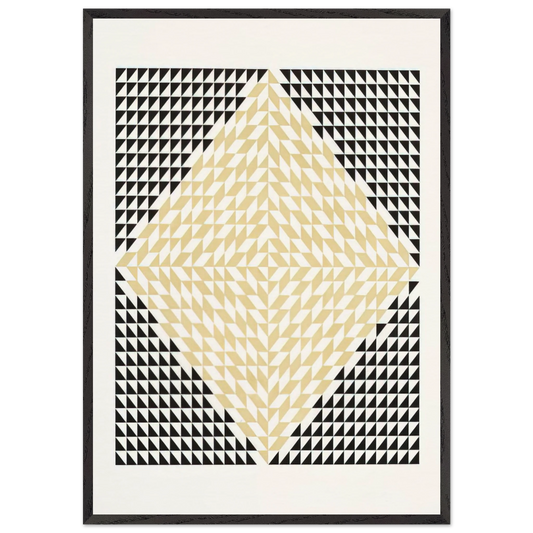 Wall artSECOND MOVEMENT V 1968 - Anni Albers 70x100 cm / 28x40 inches Framed Art Print – Black Wooden Frame