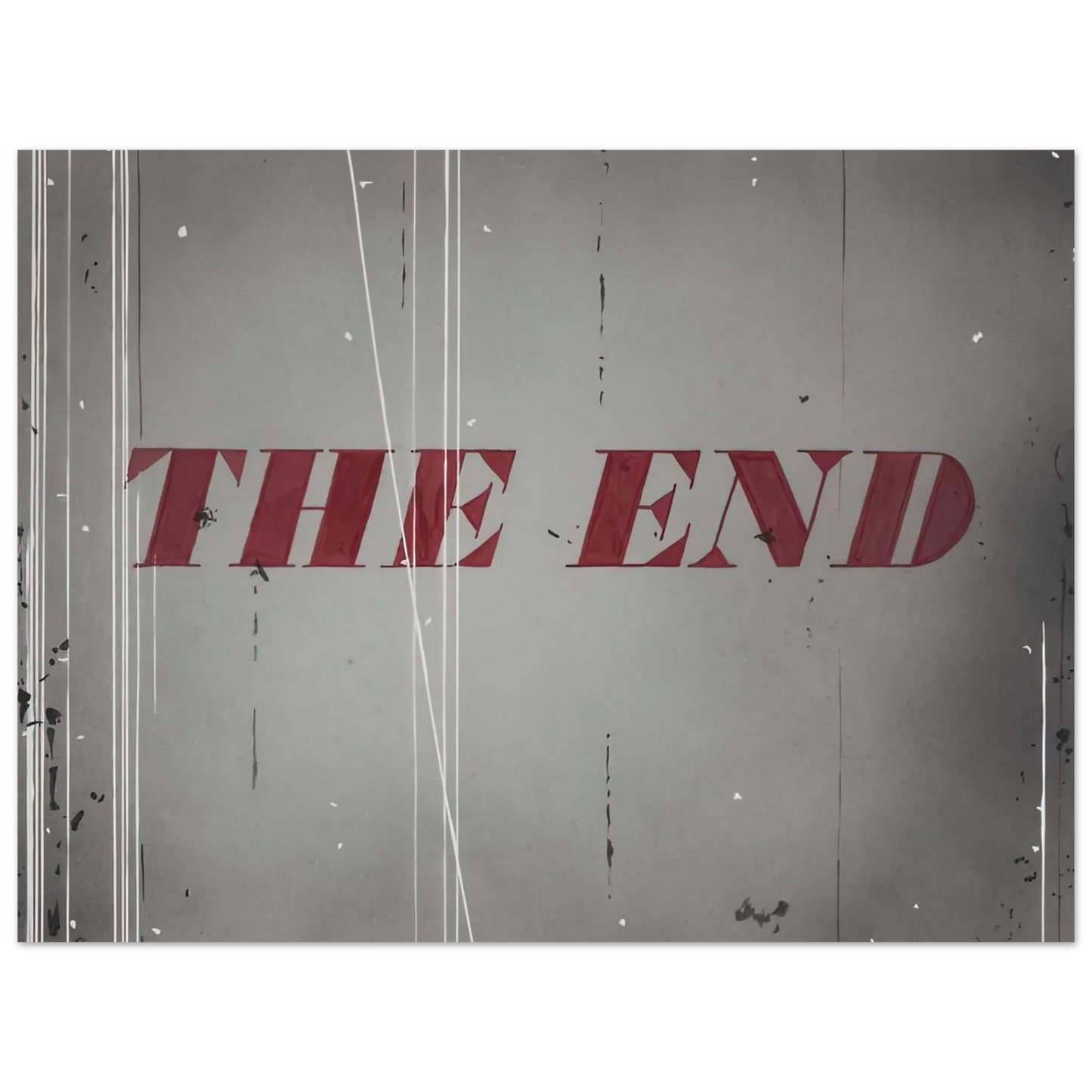 Edward Ruscha - THE END 1997  75x100 cm / 30x40inches Fine Art Poster