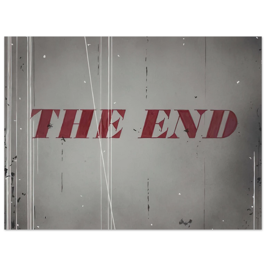 Edward Ruscha - THE END 1997  75x100 cm / 30x40inches Fine Art Poster