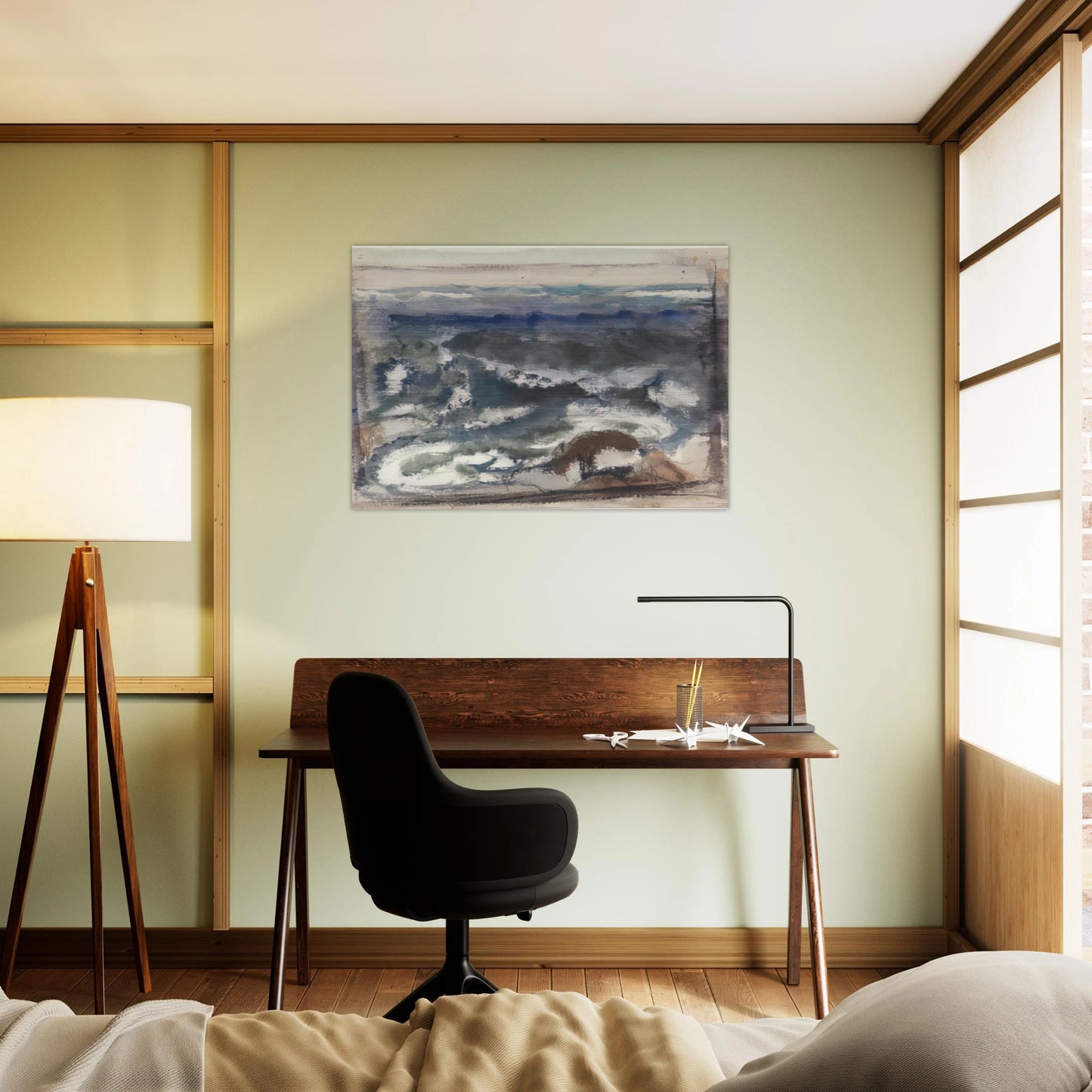 The Sea - 1923 - John Marin Brushed Aluminum Print - 70x100 cm / 28x40 inches | John Marin Aluminum Print | John Marin Prints