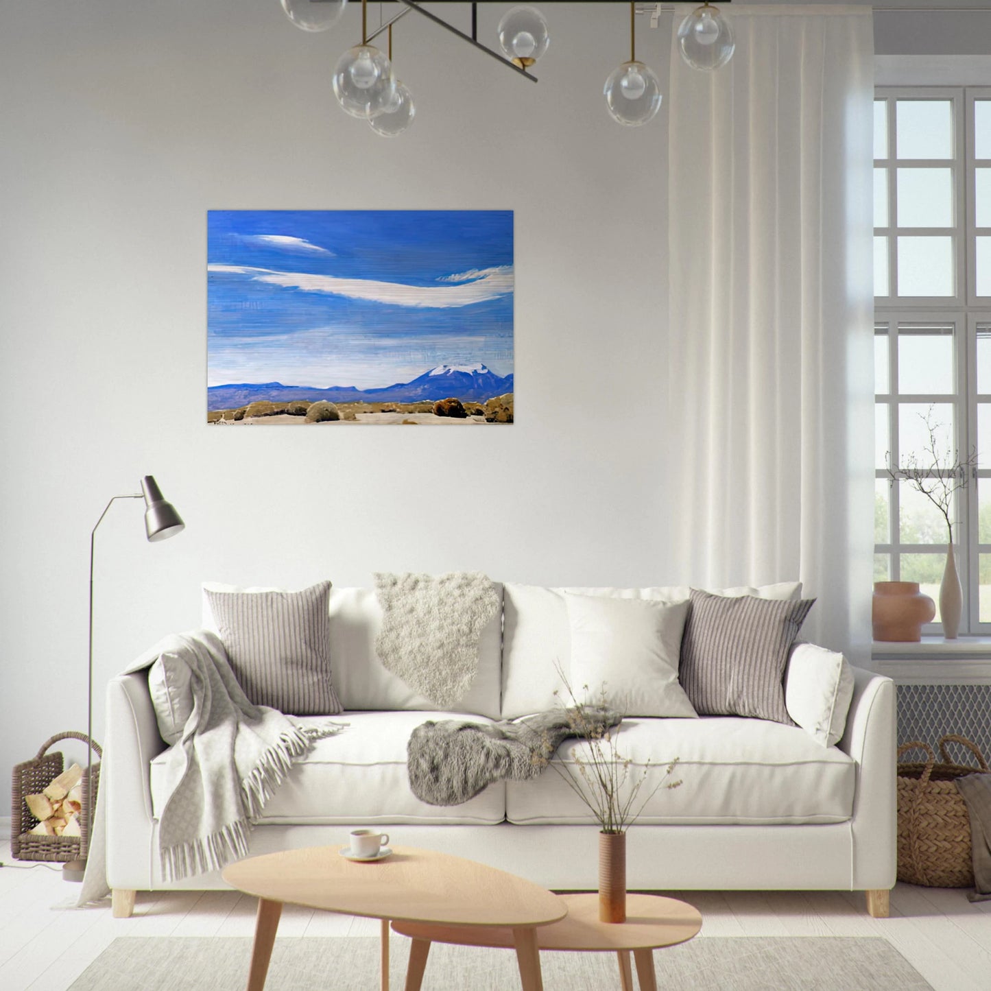 THE CLOUD COACHELLA VALLEY CALIFORNIA 1940 - Maynard Dixon Brushed Aluminum Print - 70x100 cm / 28x40 inches | Maynard Dixon Aluminum Print | Maynard Dixon Prints