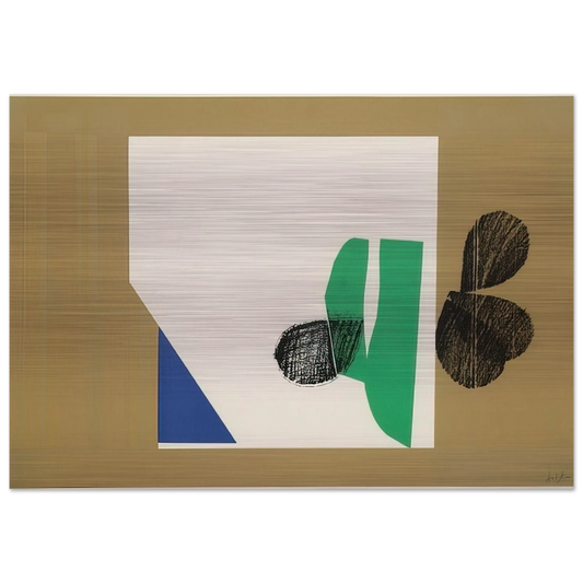 Enter Laughing - 1964 - Howard Hodgkin Brushed Aluminum Print - 70x100 cm / 28x40 inches | Howard Hodgkin Aluminum Print | Howard Hodgkin Prints