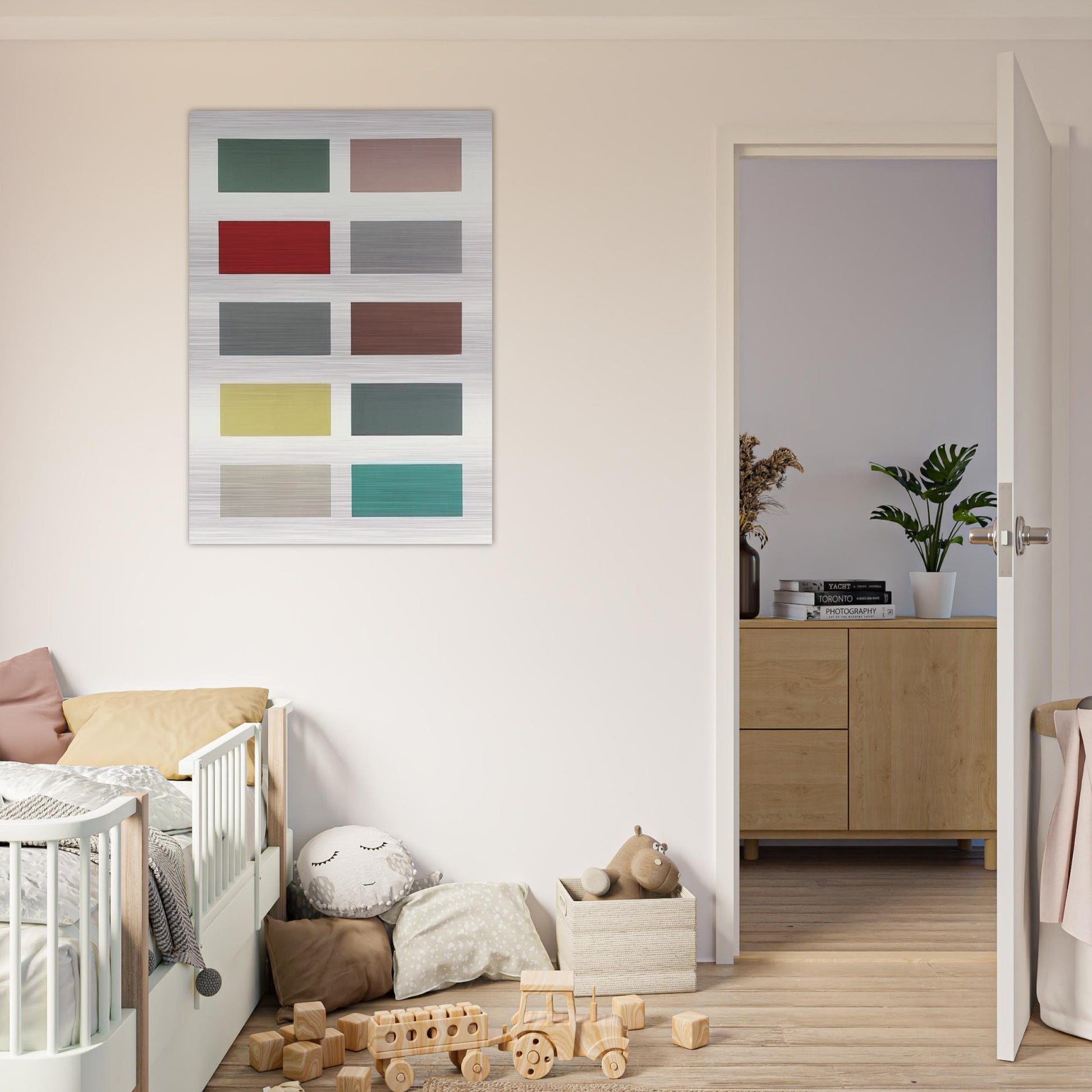 TEN COLOURS 1966 - Gerhard Richter Brushed Aluminum Print - 70x100 cm / 28x40 inches | Gerhard Richter Aluminum Print | Gerhard Richter Prints