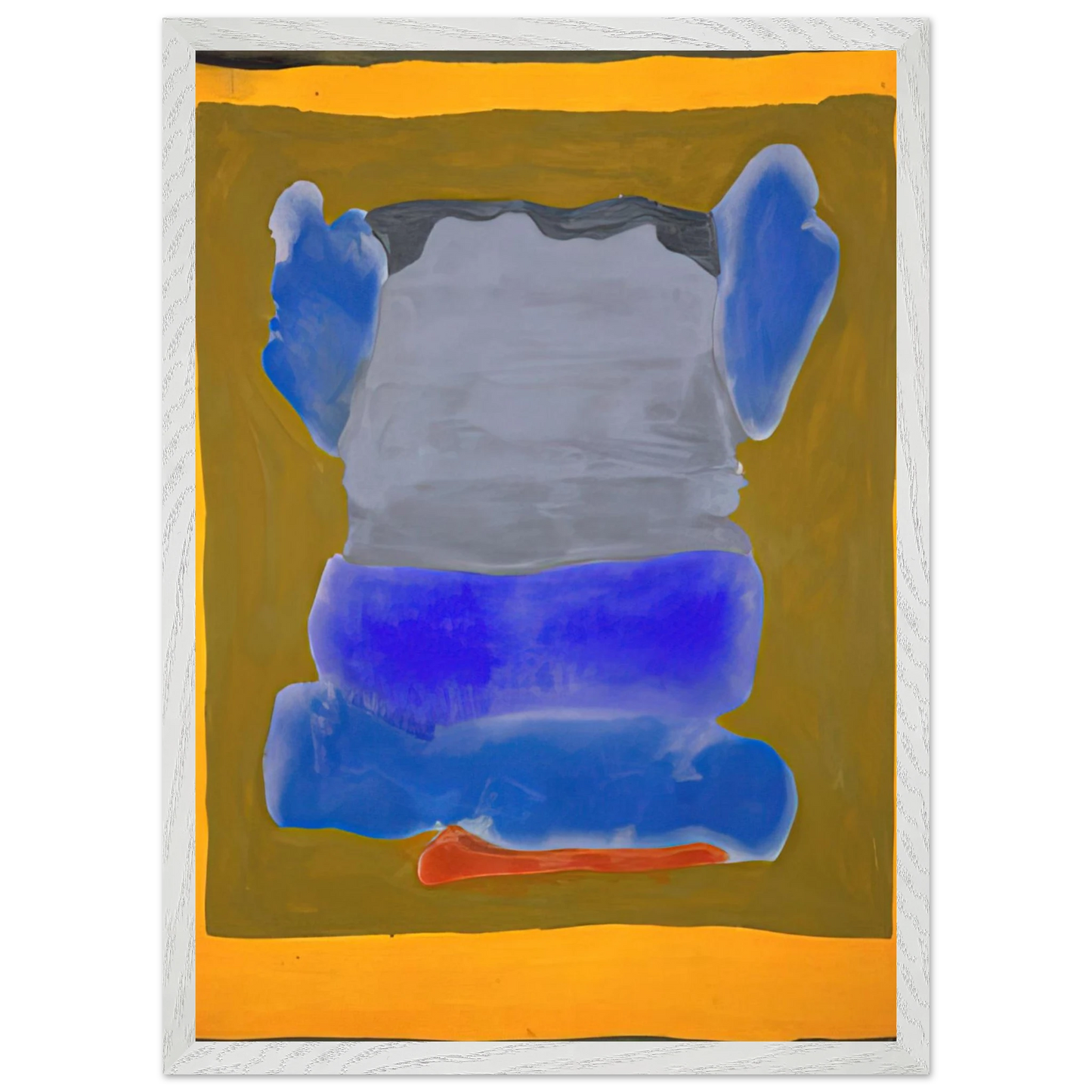 Helen Frankenthaler - Buddha s Court - 1964 Wall art - A3 (29.7 x 42  cm) - Premium Wooden Framed Poster With Fine Art Paper-canvas - Black frame