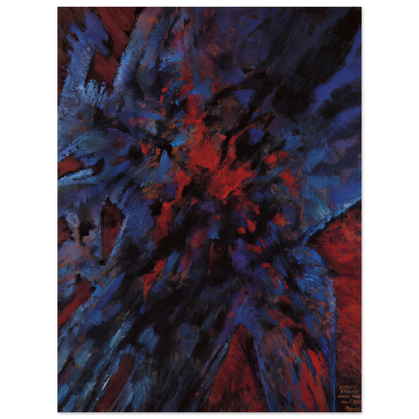 Alfred Manessier - Hommage ÃƒÂ  Martin Luther King - 1968  75x100 cm / 30x40inches Fine Art Poster