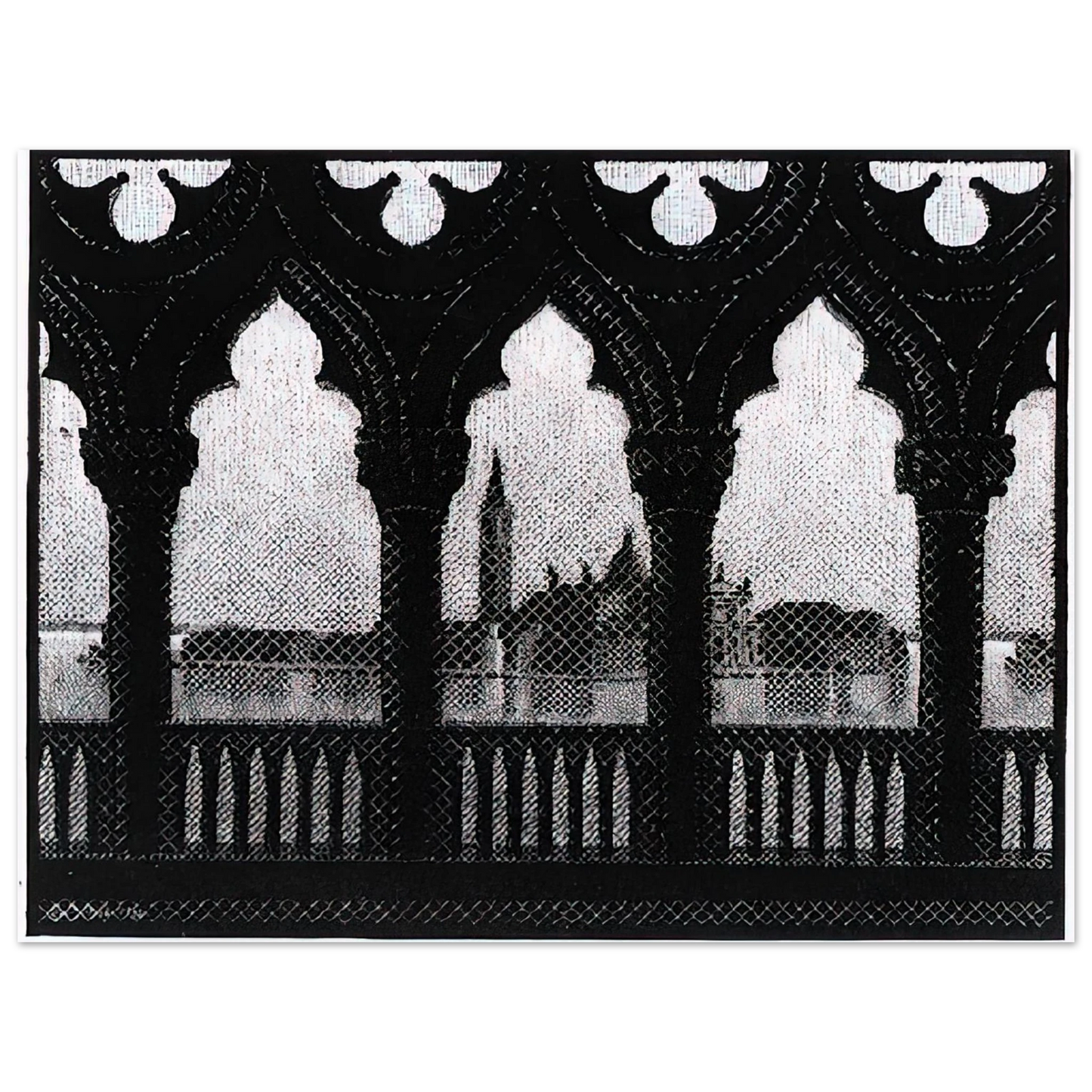 MC Escher - VENICE OCTOBER 1936 1936 Wall Art - 21x29.7 cm / 8x12" - Fine Art Poster - -