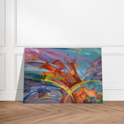 Explosion and Dynamics - Konrad Zuse Brushed Aluminum Print - 70x100 cm / 28x40 inches | Konrad Zuse Aluminum Print | Konrad Zuse Prints