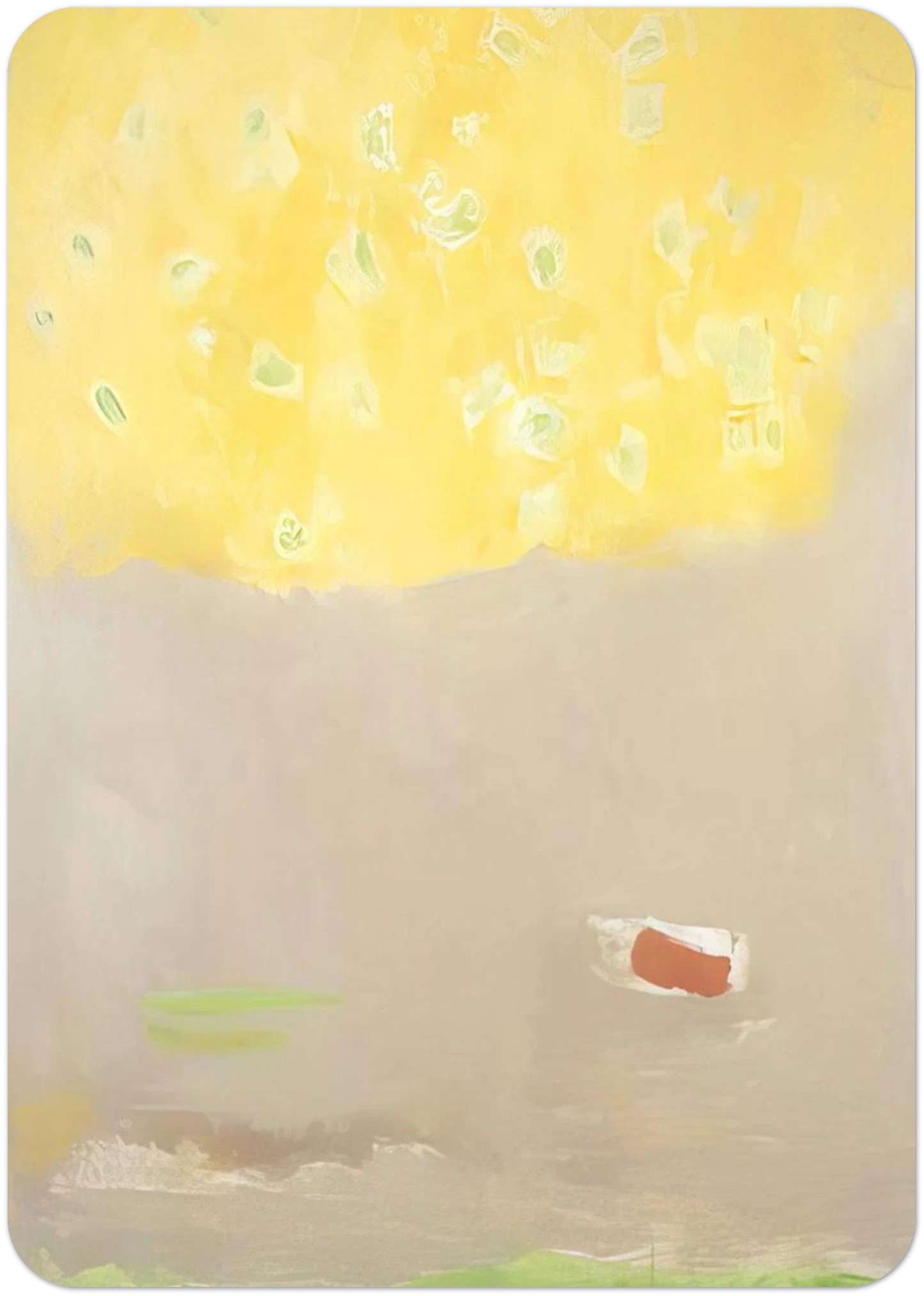 COMPOSITION 1997 By Esteban Vicente Pack of 10 Post Cards | Esteban Vicente Post Cards | A6 (10.5 x 14.8 cm) - 4.1 x 5.8 inches