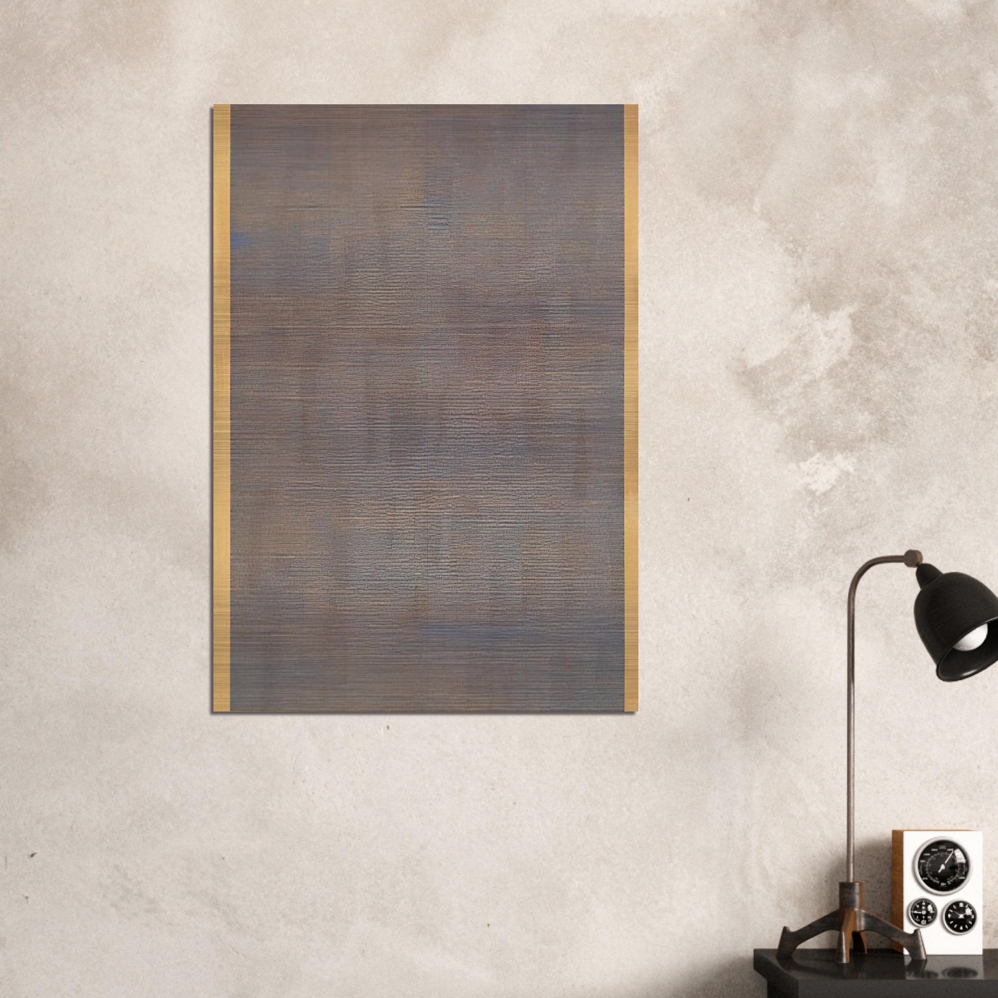 Falling Blue - Agnes Martin Brushed Aluminum Print - 70x100 cm / 28x40 inches | Agnes Martin Aluminum Print | Agnes Martin Prints