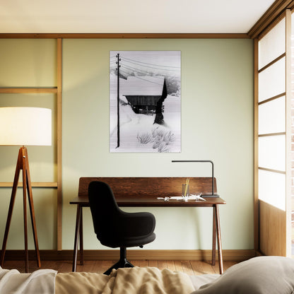 SNOW - MC Escher Brushed Aluminum Print - 70x100 cm / 28x40 inches | MC Escher Aluminum Print | MC Escher Prints