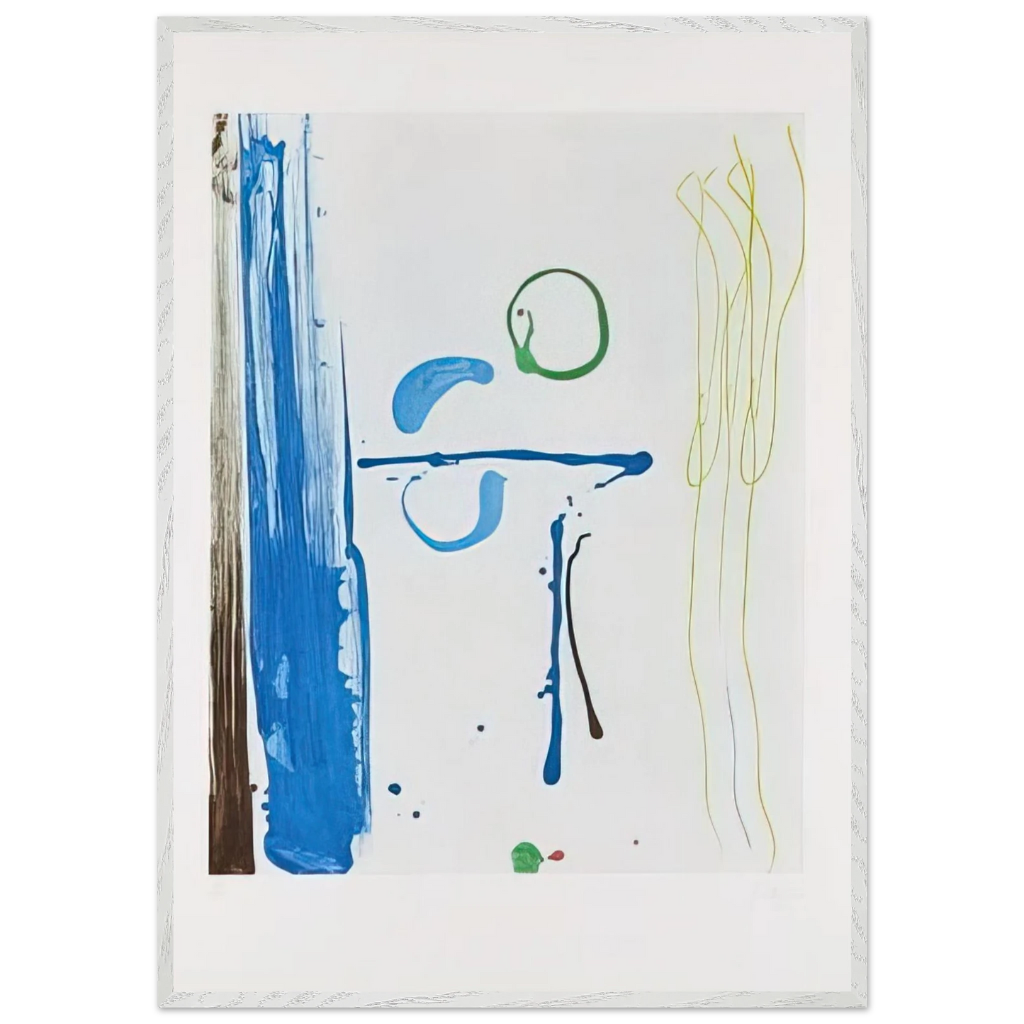 Helen Frankenthaler - Sunshine After Rain - 1987 Wall art - A2 (42 x 59.4  cm) - Premium Wooden Framed Poster With Fine Art Paper-canvas - Wood frame