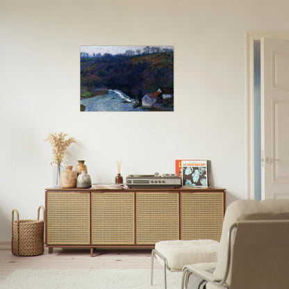The Mill at Vervy - claude monet Brushed Aluminum Print - 70x100 cm / 28x40 inches | claude monet Aluminum Print | claude monet Prints