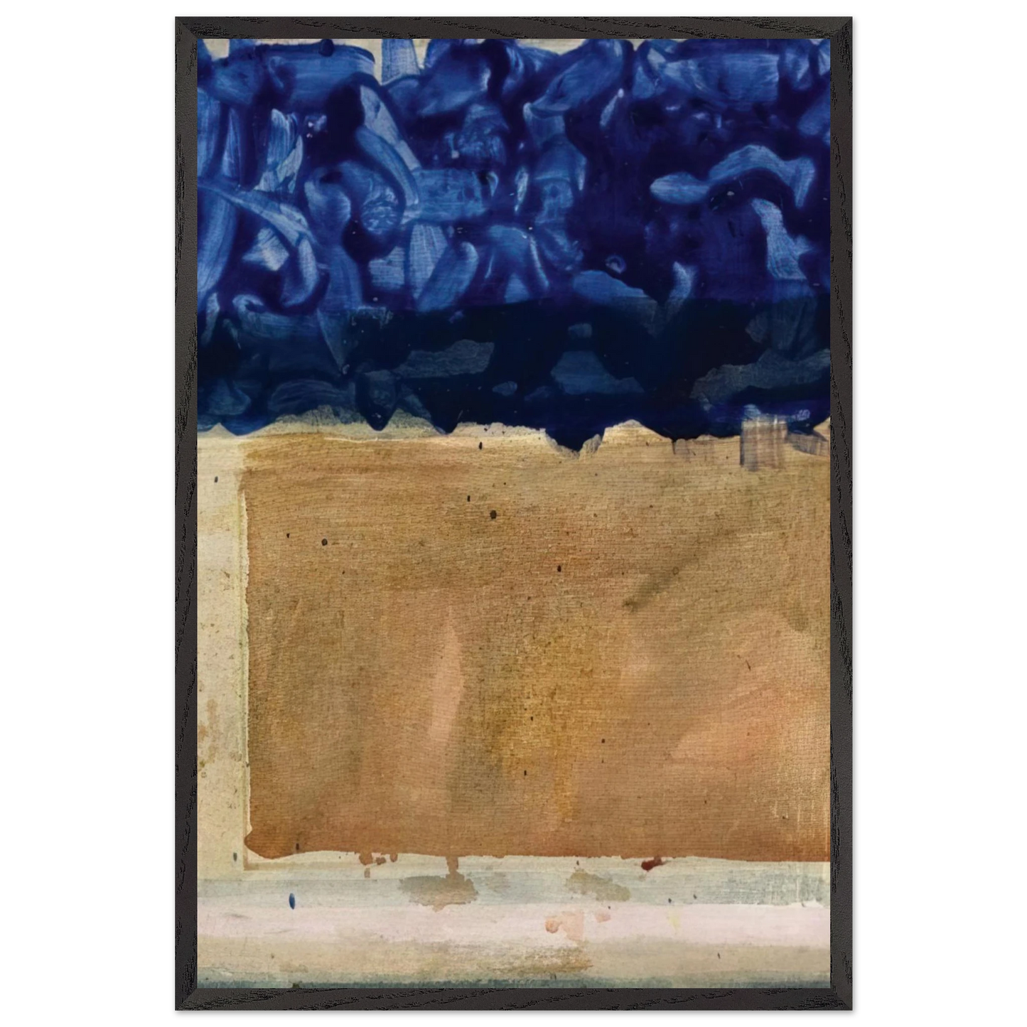 Helen Frankenthaler - Shoreline - 1952 Wall art - 35x35 cm / 14x14 inches - Fine Art Poster-canvas - -