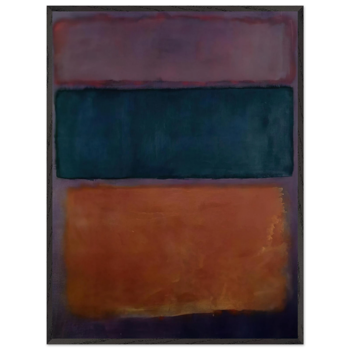 Helen Frankenthaler - Untitled - 1963 Wall art - 50x70 cm / 20x28 inches - Premium Wooden Framed Poster With Fine Art Paper-canvas - Black frame