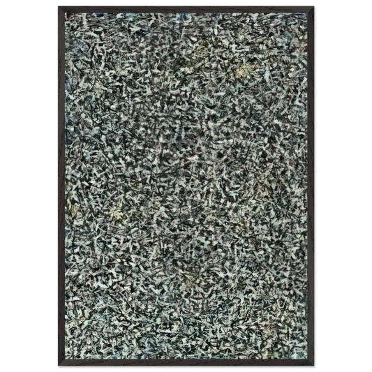 Night Light - Lee Krasner 70x100 cm / 28x40 inches Framed Art Print – Black Wooden Frame