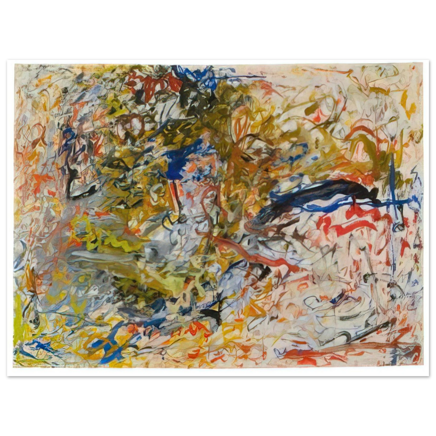 Milton Resnick - UNTITLED 1960  75x100 cm / 30x40inches Fine Art Poster