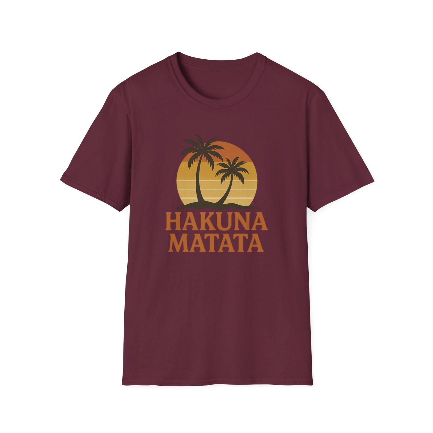 Hakuna Matata Retro-T-Shirt mit Grafik, „Keine Sorgen“-Shirt mit positiver Ausstrahlung, Vintage-T-Shirt im 90er-Jahre-Stil, Shirt mit Wohlfühl-Zitat, Unisex-Geschenk