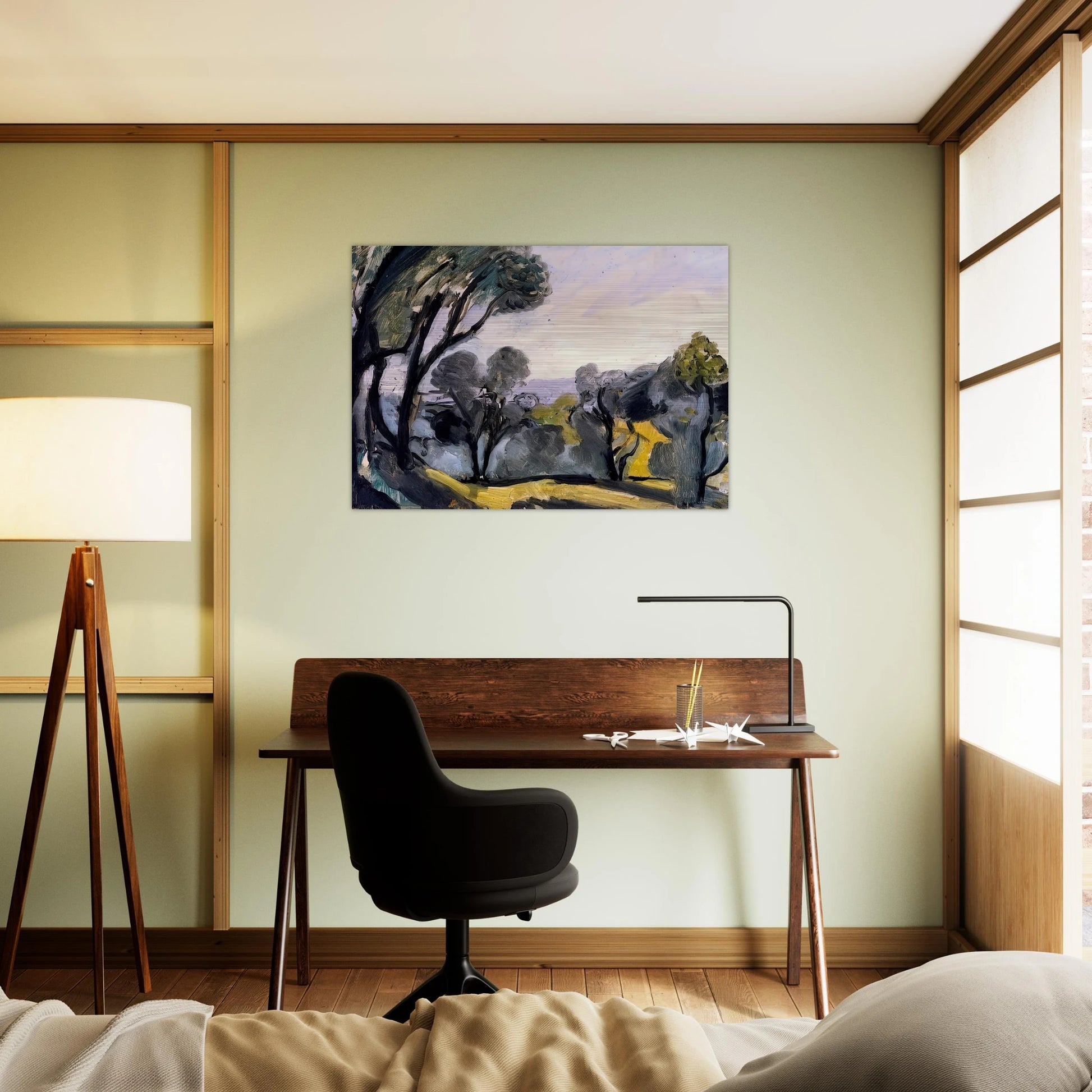 LANDSCAPE WITH OLIVE TREES 1918 - Henri Matisse Brushed Aluminum Print - 70x100 cm / 28x40 inches | Henri Matisse Aluminum Print | Henri Matisse Prints